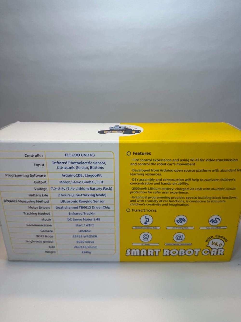 ELEGOO SMART ROBOT CAR V4.0 WITH CAMERA new opened box, S.T.E.M. Robotic Kit - Picture 10 of 14